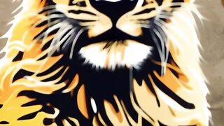 Lion cartoon story in English