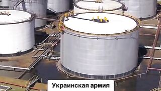 ПОРАЗЕНА Е НЕФТОБАЗА В ЛУГАНСК