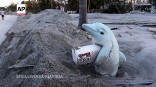 Beachfront community in Florida destroyed after Hurricane Milton.