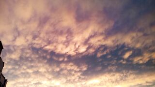 Beautiful sky in the evening.