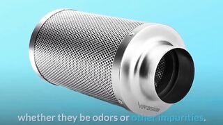 4  Inch Air Carbon Filter with Australian Virgin Charcoal for Odor Control & Purification