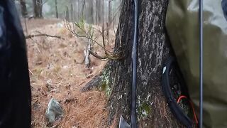 Solo Camping in Heavy Rain Campfire Fajitas Mukbang