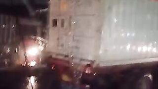 Two cars have collided