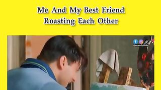 2 friends roasting each other funny meme