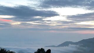 Beautiful view mountain and sunrise