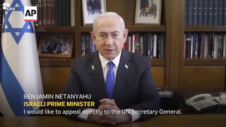 Netanyahu calls for UN peacekeeping force to evacuate southern Lebanon.