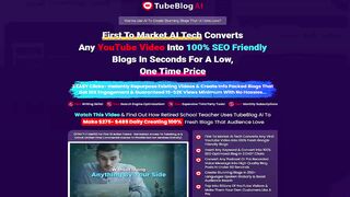 Tube Blog AI Review - Turn Any Youtube Videos into SEO Blogs