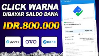 Cair ke SALDO DANA Rp800.000, Game Penghasil Uang  Warna Dibayar, Cara Dapat Uang dari Internet