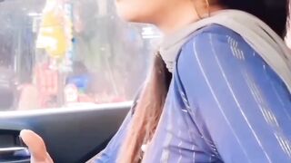 Beautiful girl in Car