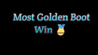 Most Golden Boot Win messi