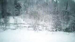 snow winter cold rain blizzard road