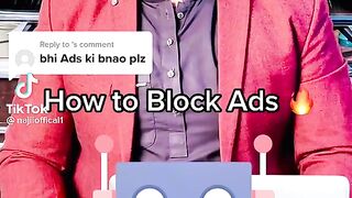 How to block  on mobile just abd