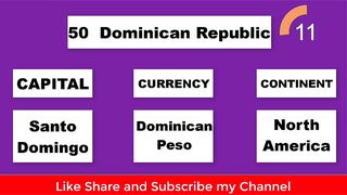 country capital currency continent |knowledge 15 seconds