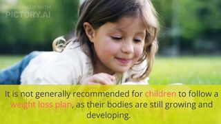 What is a weight loss plan for kids?