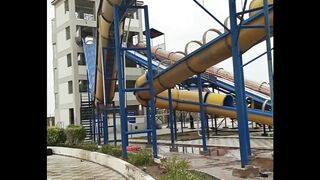 Biggest Snake Slide at Water Park