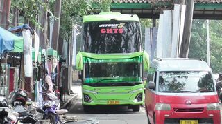 Bus Double Decker Gunung Harta in Indonesia