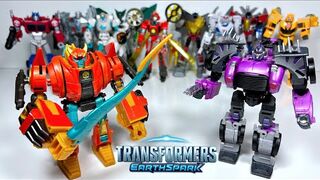 Transformers Earthspark Deluxe Class Jawbreaker and Aftermath! Dinosaur and Classic Tow Truck!