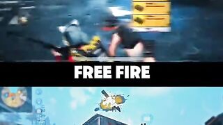 ☠️ IMPOSSIBLE☠️ Free Fire VS Pubg Song + Edit Video. #allgame #viralvideo #cod #viralgame #bdffmax
