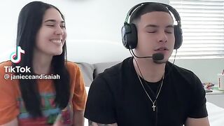 When she interrupt  the game