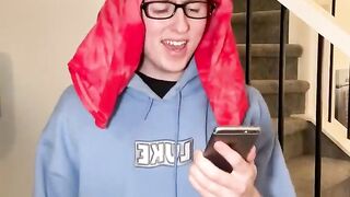 Mom asks son a question about texting