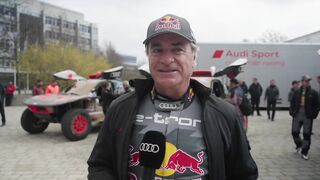 Great enthusiasm for the Dakar winners from Audi - Carlos Sainz, Driver, Audi Sport GmbH