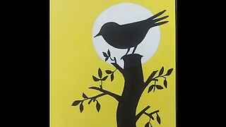How to draw birds art drawing