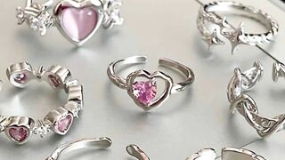 Pinterest Inspired Pink Korean Rings From Daraz ❤️