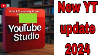 New YT update about community feature