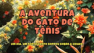 A Aventura do Gato de Tênis.