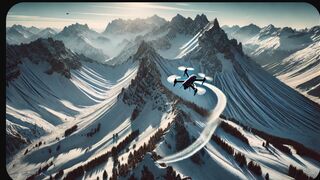 [Drone Freestyle] Mountain Landscape With Snow _