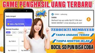 BARU RILIS MALAM INI.! Aplikasi Penghasil Saldo Dana Tercepat 2024 - Cara Dapat Uang Dari Internet