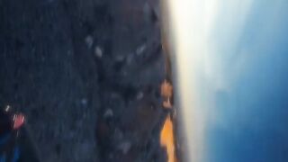 Peace, happiness, sunset and motorcycle