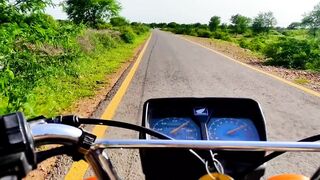 Bike rider | beautiful village | smooth road