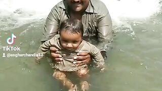 Baby are bating