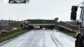 Esses tipos de acidentes com caminhões pesados aqui em Mato Grosso e normal