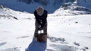 Amazing ice snow