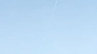 Rocket in the sky.