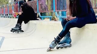 Es larki ny kya kar dia ???????? #viralvideo #skating #skatingskating #youtubeshorts #youngskater.