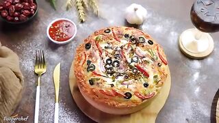 Deep Dish Pizza Recipe by Sooperchef (Chicken Fajita Pizza )