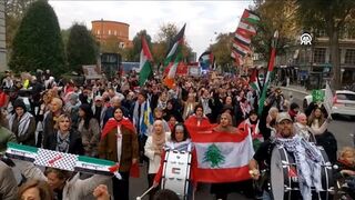 Demonstration in support of Palestine in Sweden