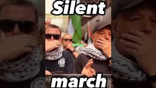 Today silent march against the genocide in Palestine and Lebanon ????????????????