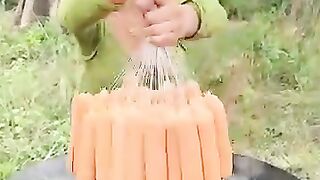 Hotdog crispy with noodle cook recipe #food #cookingtv #cooking #recipe #shortvideo #shorts