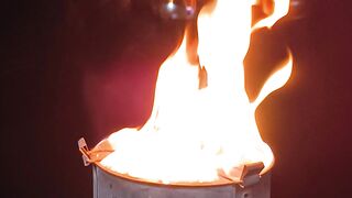 Bonefire of first winter rain Islamabad
