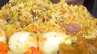 SPICY CHICKEN GIZZARD CURRY WITH HYDERABADI CHICKEN BIRYANI,TANDOORI WHOLE CHICKEN AND PANEER|EATING