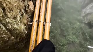 Dangerous road to travel, don't look down