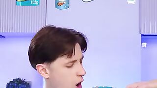 BLUE FOOD ASMR MUKBANG ????