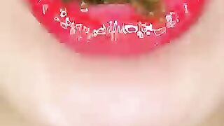 @Sunny_EATING_ Sea grapes, Tanghulu eating asmr (sped up)