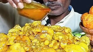 ASMR: EATING SPICY MUTTON FAT CURRY???? BASMATI RICE || #shorts #mukbangn#asmreating #mukbangasmr #asmr