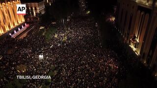 Thousands rally in Georgia to denounce election results they say were rigged.