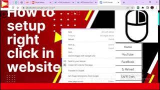 How to set up right  in website